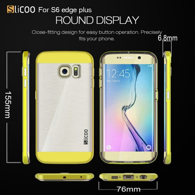 Slicoo for Galaxy S6 Edge+ / G928 Brushed Texture Electroplating Combination Case