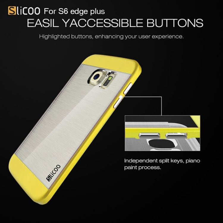 Slicoo for Galaxy S6 Edge+ / G928 Brushed Texture Electroplating Combination Case