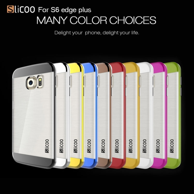 Slicoo for Galaxy S6 Edge+ / G928 Brushed Texture Electroplating Combination Case