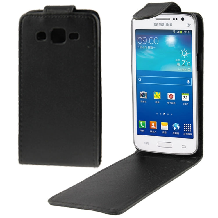 Vertical Flip Leather Case for Galaxy Win Pro / G3812(Black)