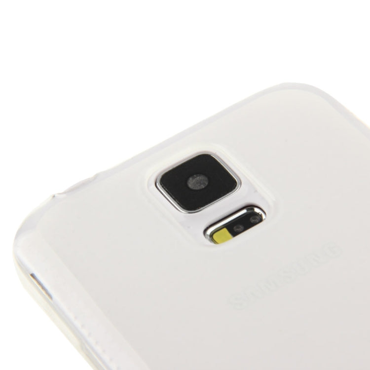Translucent Flip TPU Protective Case for Galaxy S5 / G900 (Transparent)