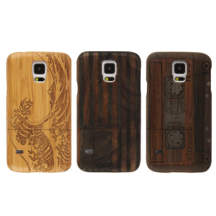 Woodcarving US Flag Pattern Detachable Rosewood Material Case for Galaxy S5 / G900