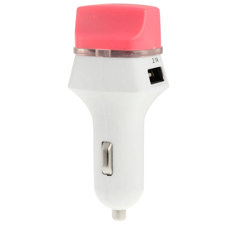 2.1A + 1.0A 5V Dual  USB Car Charger Adapter with Natural Ionizer for iPhone 6 & 6 Plus, iPhone 5 & 5C & 5S, iPad Air / iPad mini Retina, Galaxy Note III / N9000 / N7100 / i9500 / i9200 / HTC / LG / Sony / Nokia and other USB Device