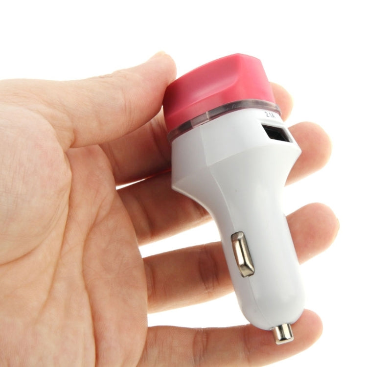 2.1A + 1.0A 5V Dual  USB Car Charger Adapter with Natural Ionizer for iPhone 6 & 6 Plus, iPhone 5 & 5C & 5S, iPad Air / iPad mini Retina, Galaxy Note III / N9000 / N7100 / i9500 / i9200 / HTC / LG / Sony / Nokia and other USB Device