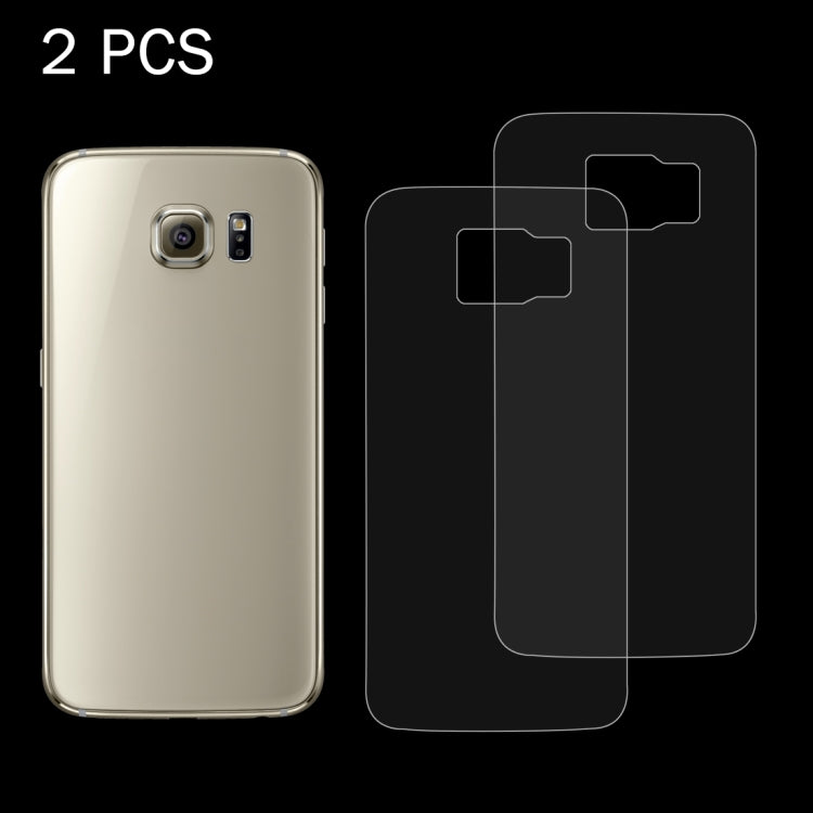 2 PCS for Galaxy S6 / G920 & S6 Edge / G925 0.26mm 9H Surface Hardness 2.5D Explosion-proof Back Tempered Glass Film