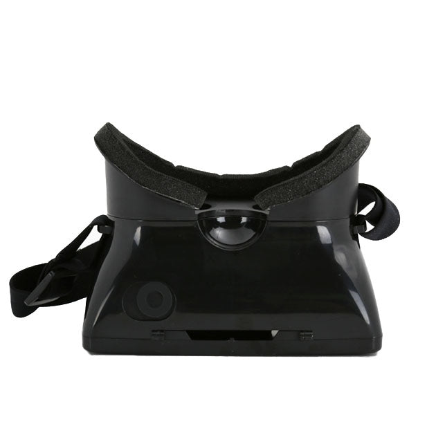 3D Cardboard Head Mount Plastic Virtual Reality 3D Video Glasses for 6.0 inch Android iOS Smartphone(Black)