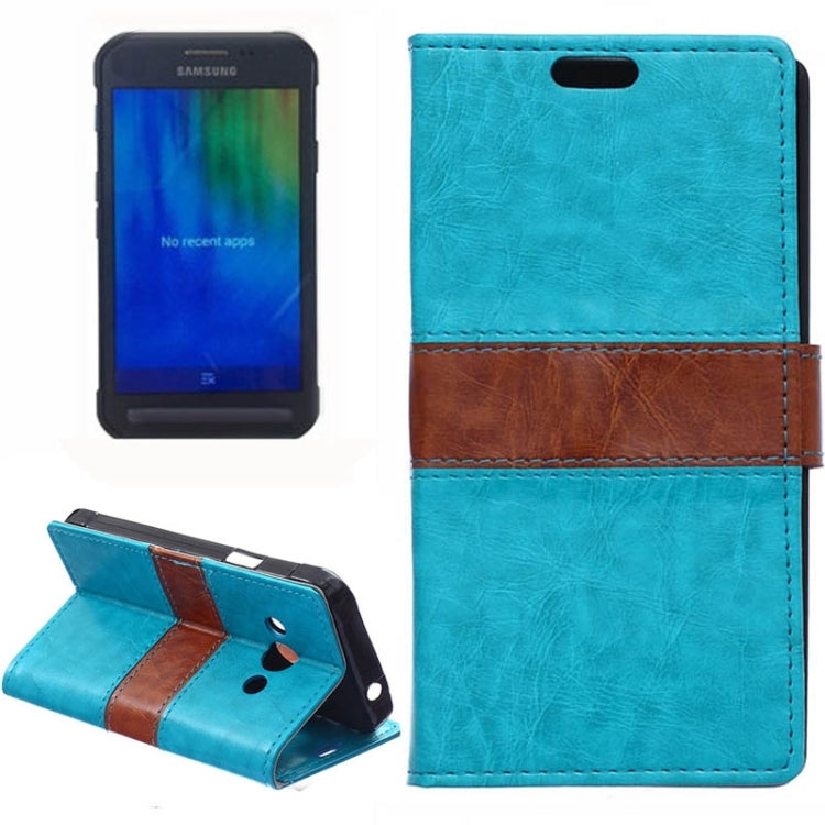 Crazy Horse Texture Color Matching Flip Leather Case with Holder & Card Slots & Wallet for Galaxy Xcover 3 / G388F
