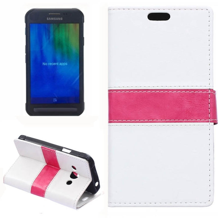 Crazy Horse Texture Color Matching Flip Leather Case with Holder & Card Slots & Wallet for Galaxy Xcover 3 / G388F