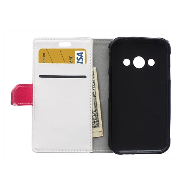 Crazy Horse Texture Color Matching Flip Leather Case with Holder & Card Slots & Wallet for Galaxy Xcover 3 / G388F