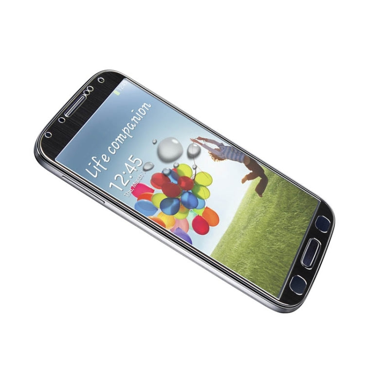 0.3mm Brushed Texture Titanium Alloy Full Screen Tempered Glass Screen Protector for Galaxy S IV / i9500