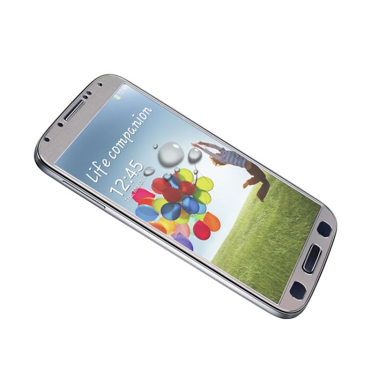 0.3mm Brushed Texture Titanium Alloy Full Screen Tempered Glass Screen Protector for Galaxy S IV / i9500