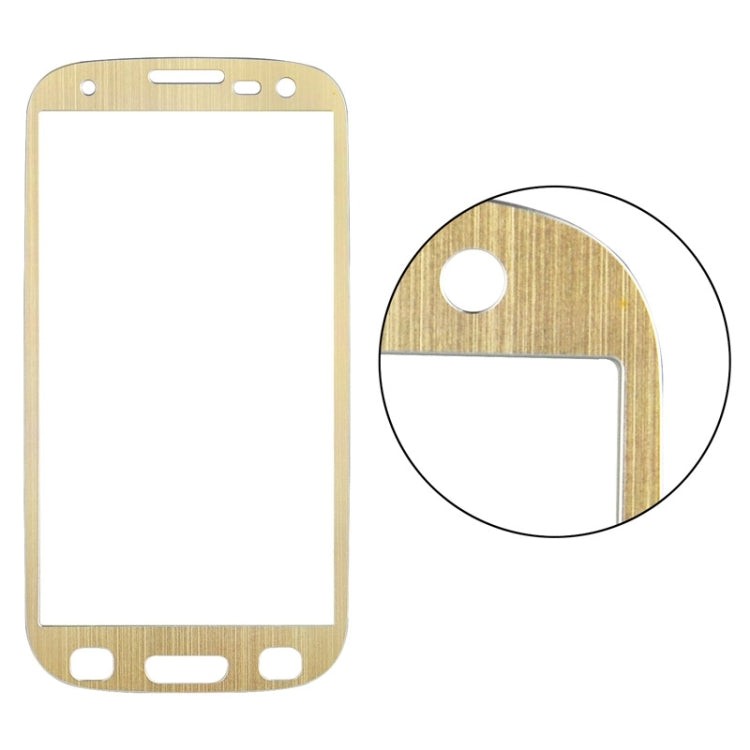 0.3mm Brushed Texture Titanium Alloy Full Screen Tempered Glass Screen Protector for Galaxy SIII / i9300