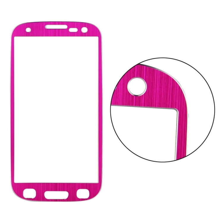 0.3mm Brushed Texture Titanium Alloy Full Screen Tempered Glass Screen Protector for Galaxy SIII / i9300