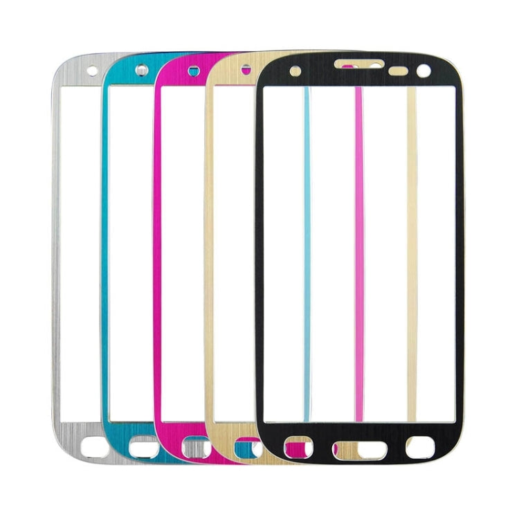 0.3mm Brushed Texture Titanium Alloy Full Screen Tempered Glass Screen Protector for Galaxy SIII / i9300