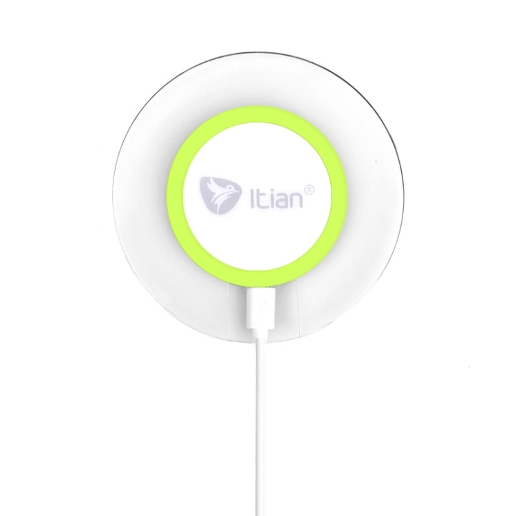 Itian A9 Qi Standard Circular Wireless Charger with LED Indicator  for iPhone 8 / 8 Plus / X &  Galaxy S7 Edge / S7 / S6 / S6 edge plus / Note 5 / Nokia / LG / HTC