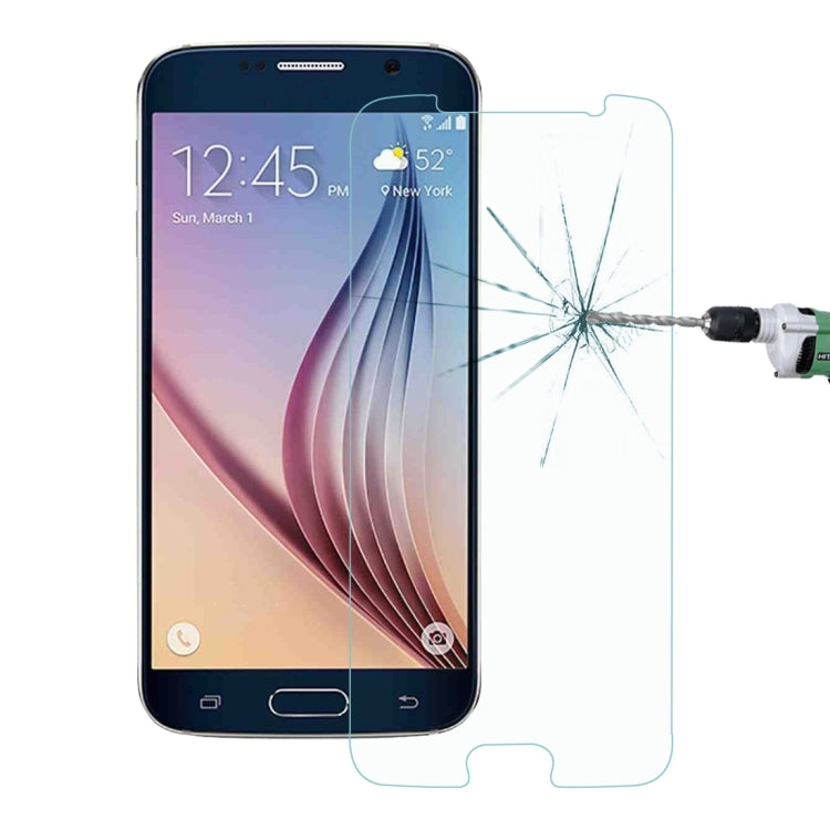 10 PCS 0.26mm 9H Surface Hardness 2.5D Explosion-proof Tempered Glass Screen Film for Galaxy S6 / G920