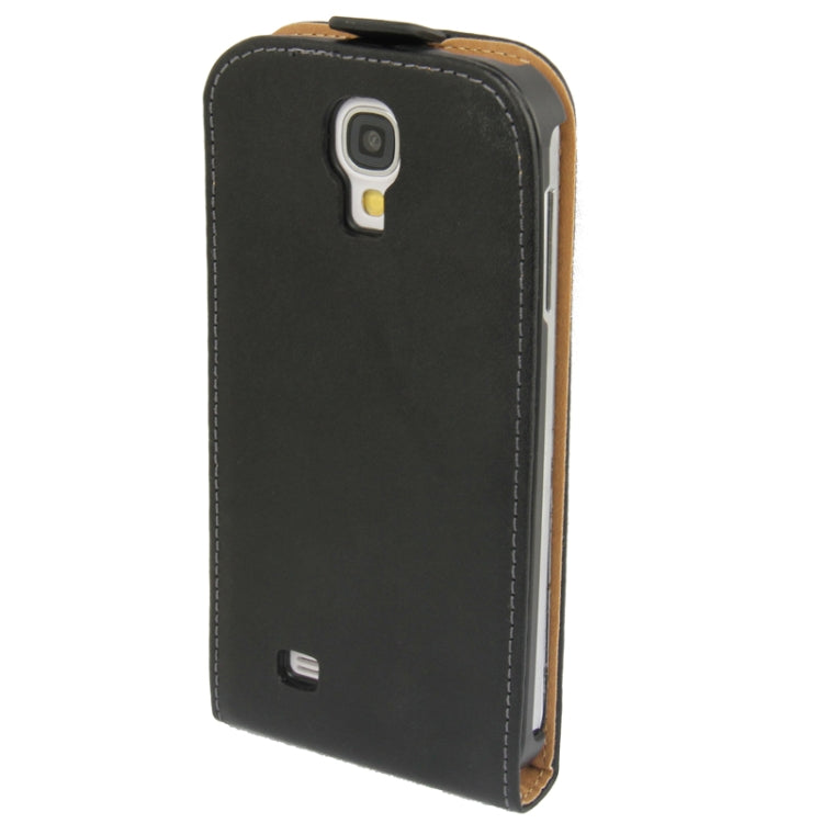 Economic Durable Genuine Leather Vertical Flip Case for Galaxy S IV / i9500