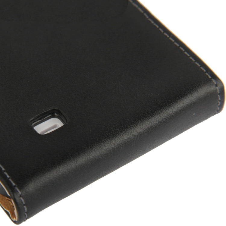 Economic Durable Genuine Leather Vertical Flip Case for Galaxy S IV / i9500