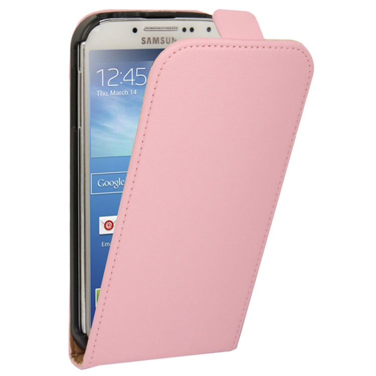 Economic Durable Genuine Leather Vertical Flip Case for Galaxy S IV / i9500
