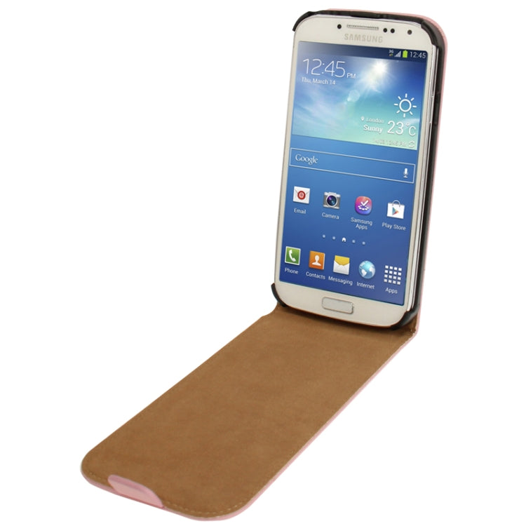 Economic Durable Genuine Leather Vertical Flip Case for Galaxy S IV / i9500