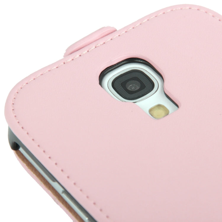 Economic Durable Genuine Leather Vertical Flip Case for Galaxy S IV / i9500