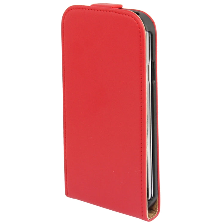 Economic Durable Genuine Leather Vertical Flip Case for Galaxy S IV / i9500