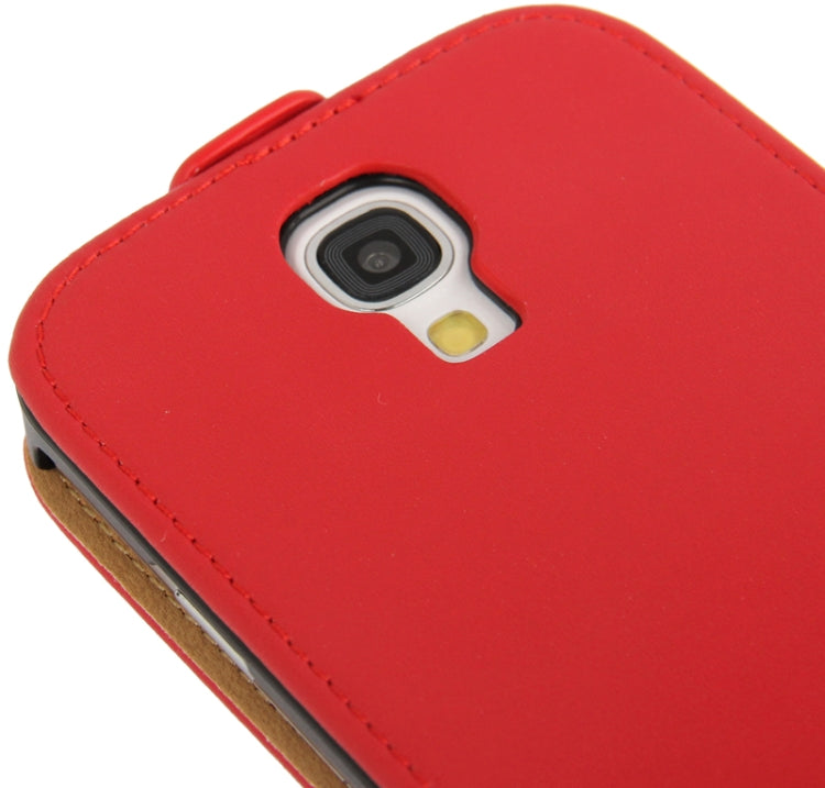 Economic Durable Genuine Leather Vertical Flip Case for Galaxy S IV / i9500