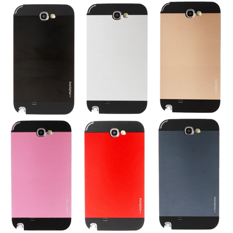 MOTOMO Metal Paste Skin Frosted Plastic Case for Galaxy Note II / N7100