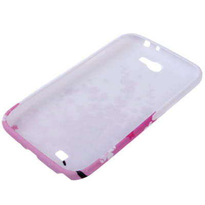 Peach Blossom Pattern TPU Case for Galaxy Note II / N7100