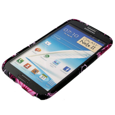 Flowers and Butterflies Pattern TPU Case for Galaxy Note II / N7100