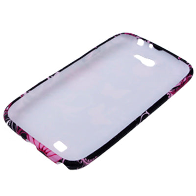 Flowers and Butterflies Pattern TPU Case for Galaxy Note II / N7100