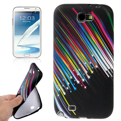 Meteor Shower Pattern TPU Case for Galaxy Note II / N7100