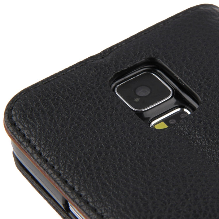 Litchi Texture Horizontal Flip Leather Case with Credit Card Slots & Holder for Galaxy S5 / G900