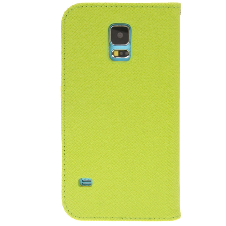 2-color Series Cross Texture Leather Case with Credit Card Slots & Holder for Galaxy S5 / G900