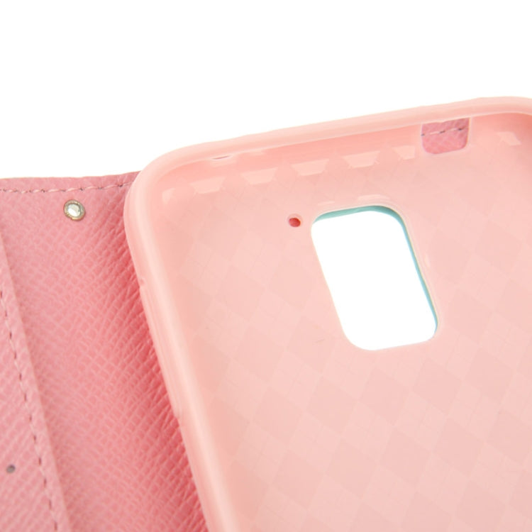 2-color Series Cross Texture Leather Case with Credit Card Slots & Holder for Galaxy S5 / G900