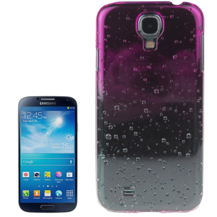 ENKAY Gradient Raindrop Effect Crystal Plastic Protective Case for Galaxy S IV / i9500