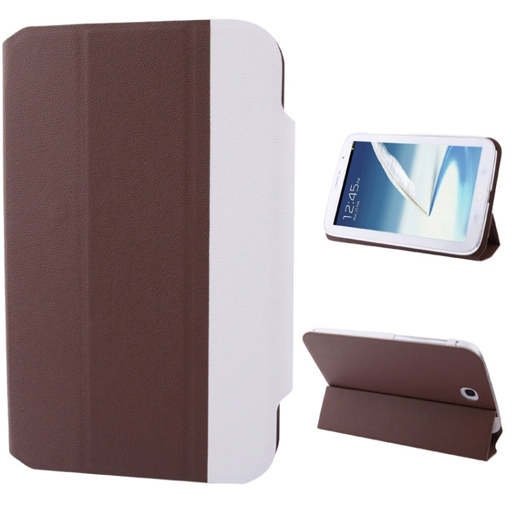 2-color Series Cross Texture Horizontal Flip Leather Case Holder for Galaxy Note 8.0 / N5100
