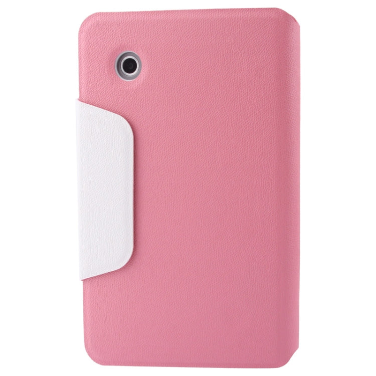 2-color Series Cross Texture Horizontal Flip Leather Case Holder for Galaxy Tab 2 (7.0) / P3100