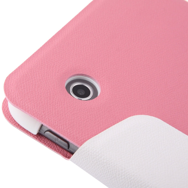 2-color Series Cross Texture Horizontal Flip Leather Case Holder for Galaxy Tab 2 (7.0) / P3100