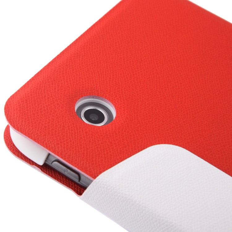 2-color Series Cross Texture Horizontal Flip Leather Case Holder for Galaxy Tab 2 (7.0) / P3100