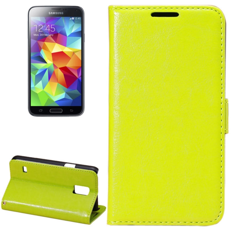 Fine Sheepskin Texture Horizontal Flip Leather Case with Card Slots & Holder for Galaxy S5 mini / G800