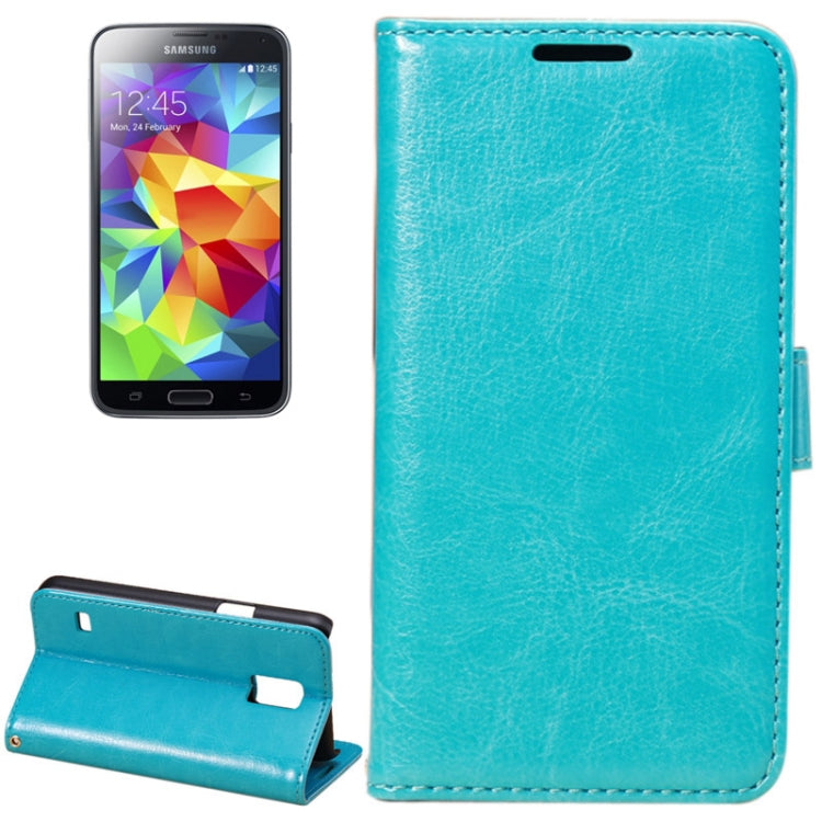 Fine Sheepskin Texture Horizontal Flip Leather Case with Card Slots & Holder for Galaxy S5 mini / G800