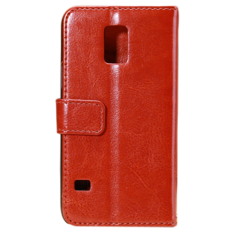 Fine Sheepskin Texture Horizontal Flip Leather Case with Card Slots & Holder for Galaxy S5 mini / G800