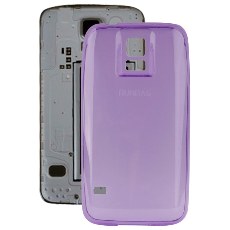 Extended Battery Cover Translucent TPU Protective Case for Galaxy S5 / G900