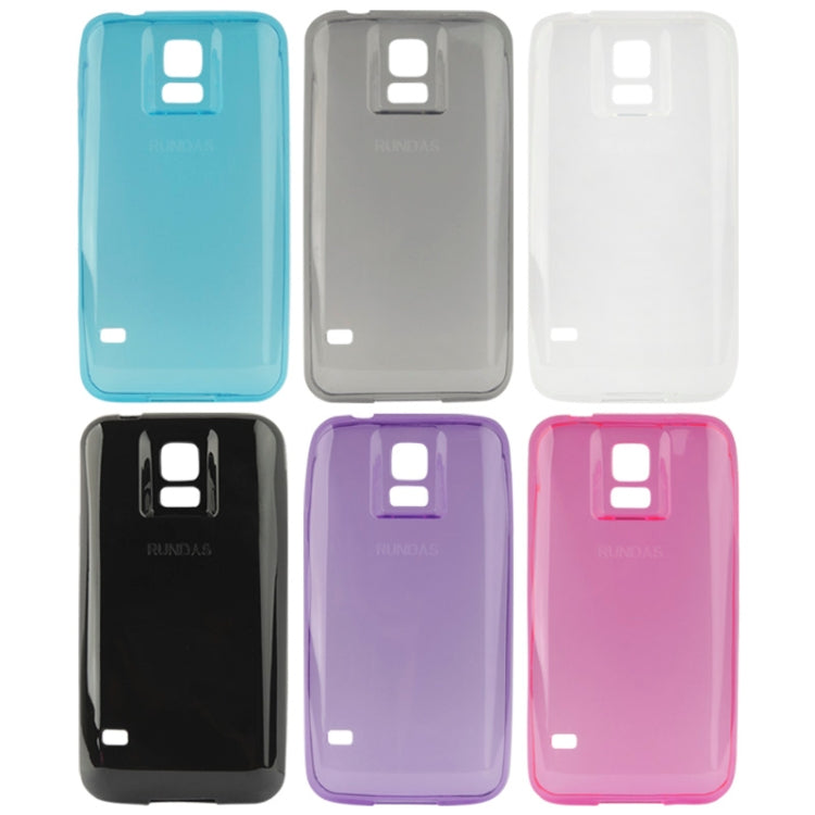 Extended Battery Cover Translucent TPU Protective Case for Galaxy S5 / G900