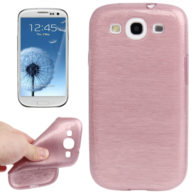 Brushed Texture TPU Protective Case for Galaxy SIII / i9300