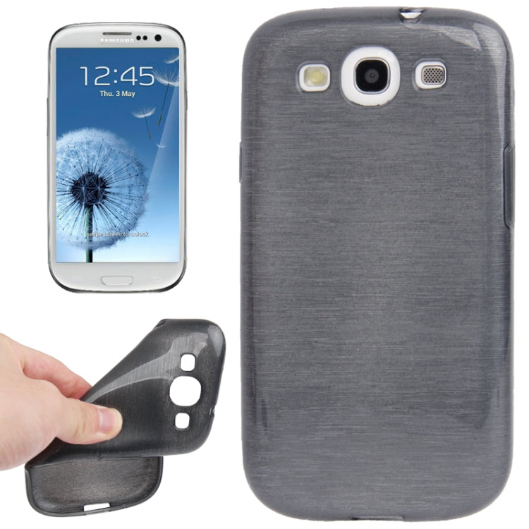 Brushed Texture TPU Protective Case for Galaxy SIII / i9300