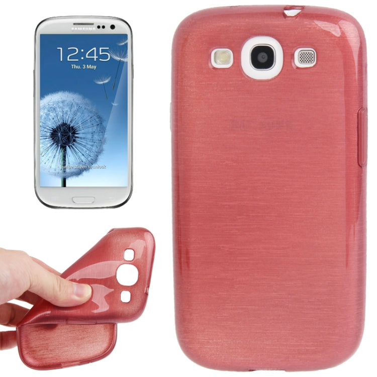 Brushed Texture TPU Protective Case for Galaxy SIII / i9300