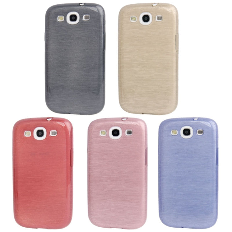 Brushed Texture TPU Protective Case for Galaxy SIII / i9300