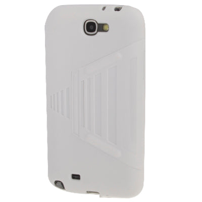 Pure Colour Horizontal Flip TPU Protective Case with Holder for Galaxy Note II / N7100